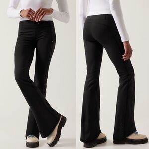 Athleta Black Boot Cut Flare Pants with Stretchy Fit